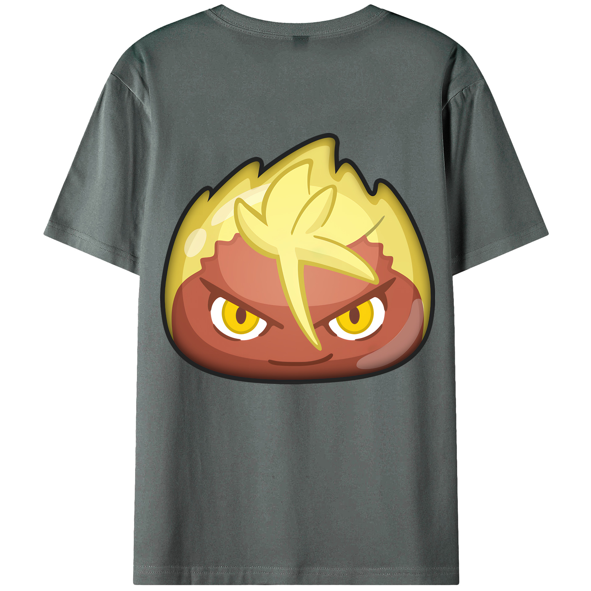 （画像用） 妖怪ウォッチ Yo-kai Watch 綿100％ メンズ半袖Tシャツ（バックプリント） 通気性